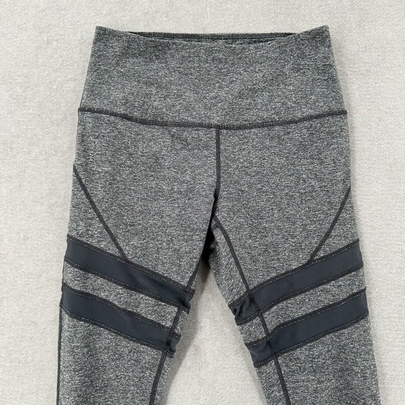 Zella Womens Small‎ High Waist 7/8 Length Gray Mesh Athletic Leggings Yoga Pants - Picture 4 of 10